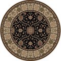 Concord Global 7 ft. 10 in. x 9 ft. 10 in. Kashan Heriz - Anthracite 28337